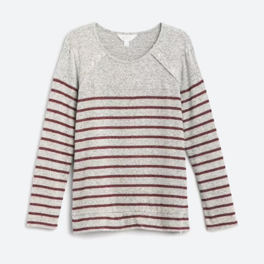 Market & Spruce Gloria Button Detail Knit Top (Stitch Fix)